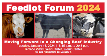 Feedlot Forum 2024 program graphic.